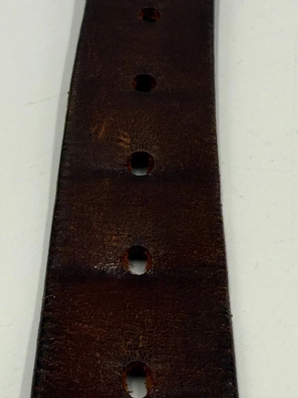 Arturo Calle Italian Leather Belt Size 40 Brown Silver Buckle 1.25